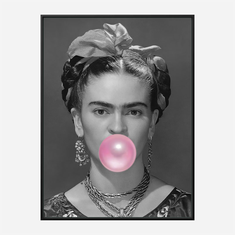 frida-kahlo-black-and-white-painting-with-quote-framed-poster-digital